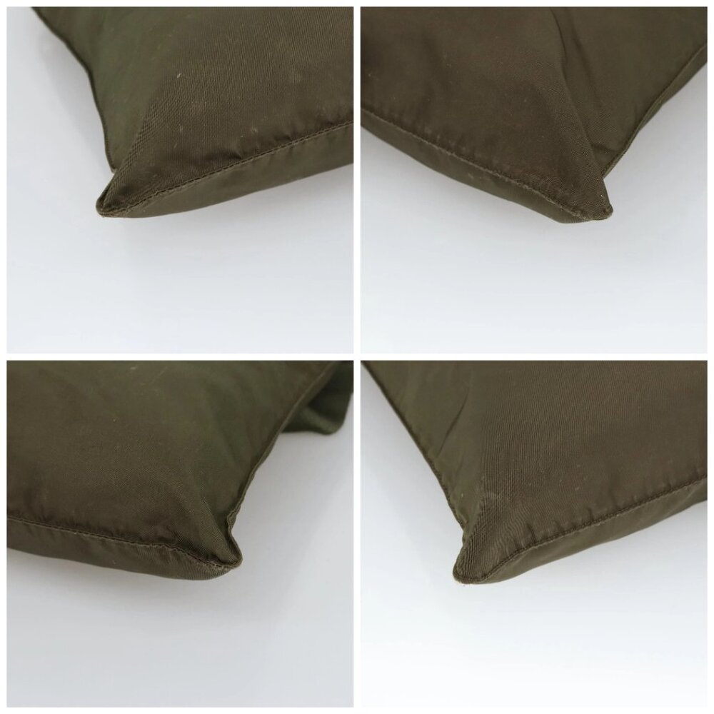 PRADA Shoulder Bag Nylon Khaki Silver Auth ar12956 - Picture 14 of 16